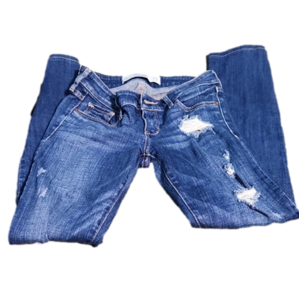 Abercrombie Fitch Skinny Jeans Distressed 25W 31L